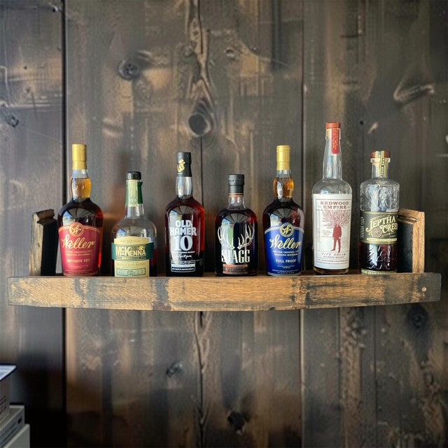 Single Whiskey / Bourbon Stave Shelf